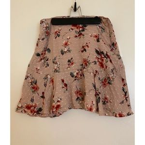 Floral mini skirt
